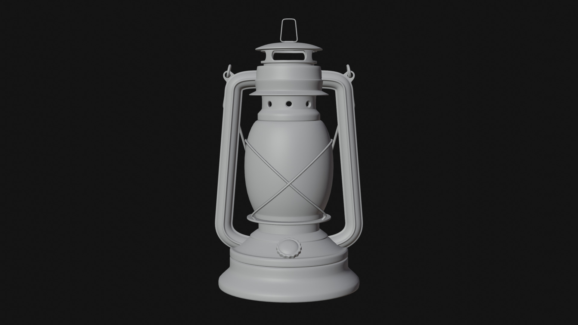 Kerosene Lamp Low-poly 3D model_24