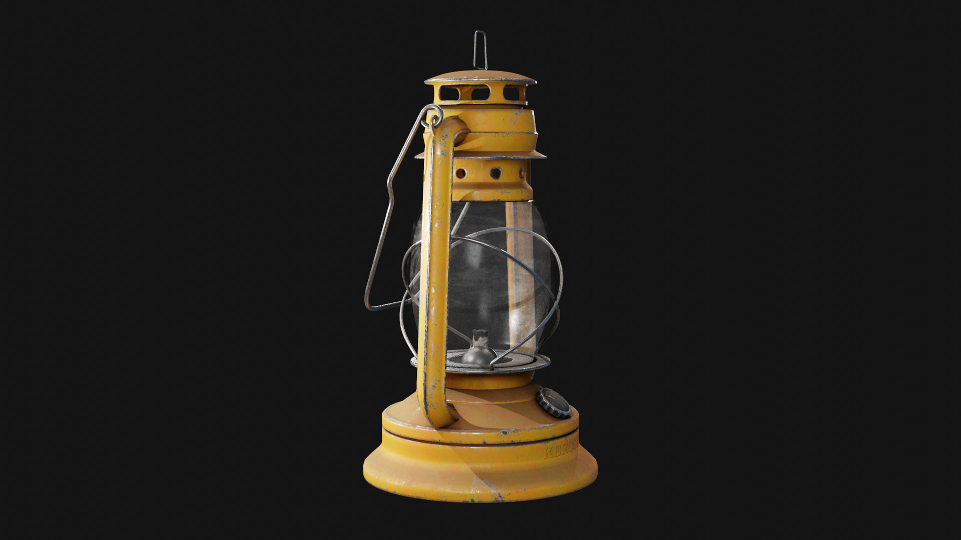Kerosene Lamp Low-poly 3D model_19