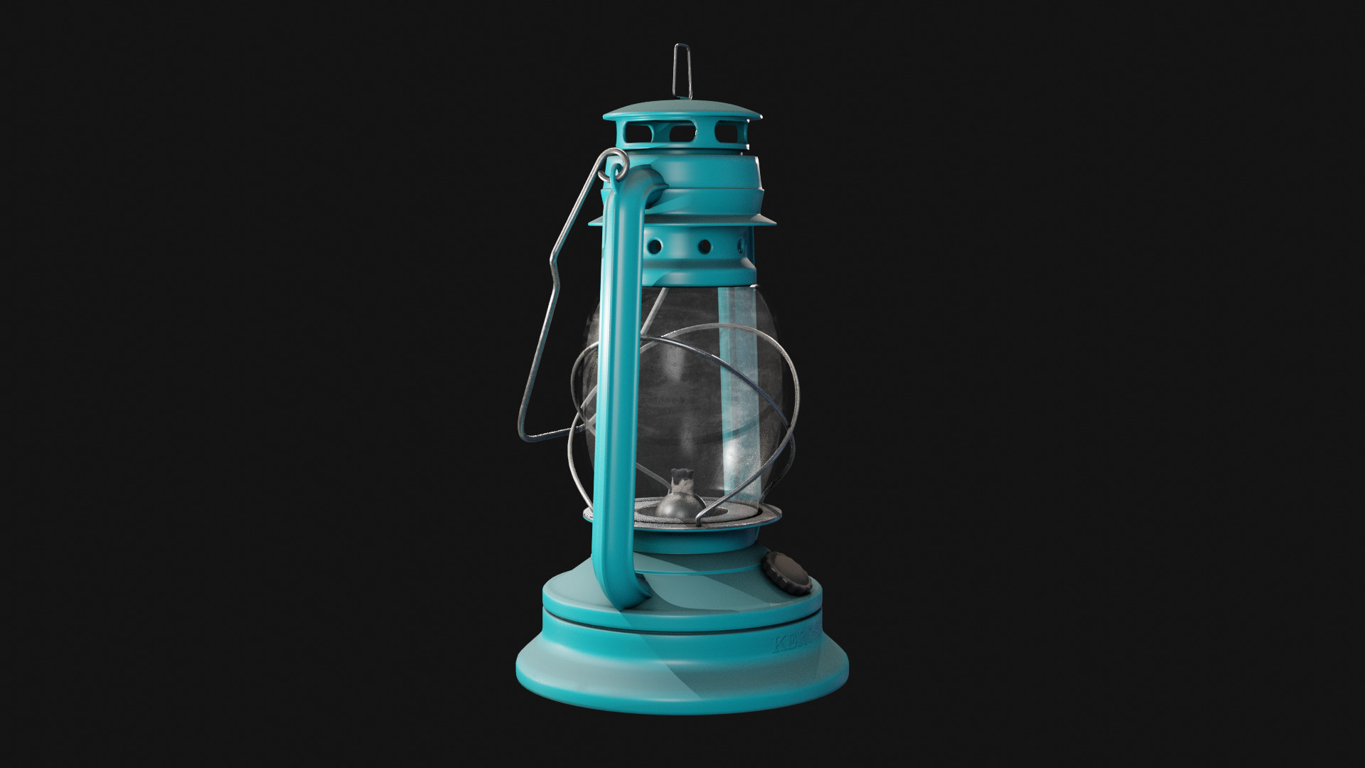 Kerosene Lamp Low-poly 3D model_18