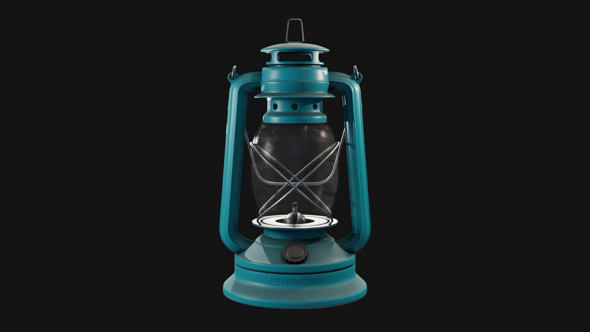 Kerosene Lamp Low-poly 3D model_12