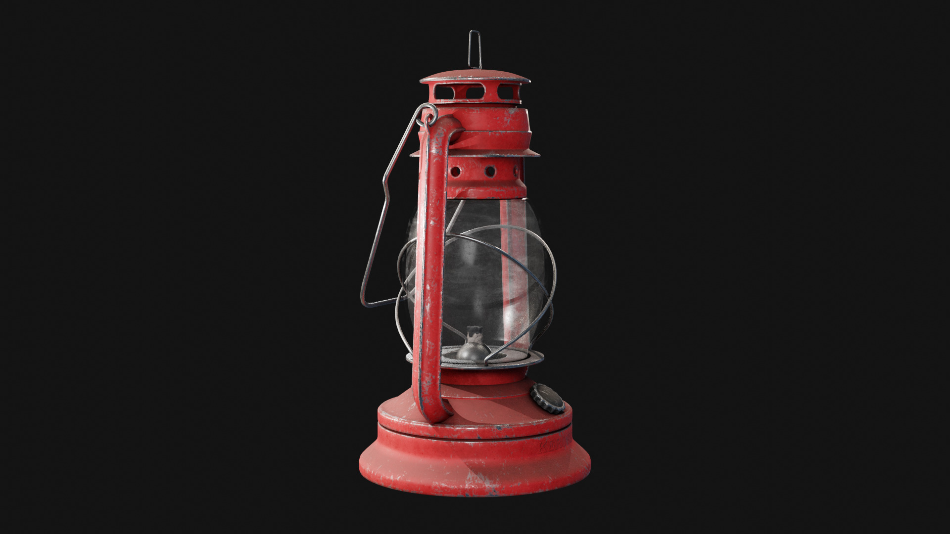 Kerosene Lamp Low-poly 3D model_20