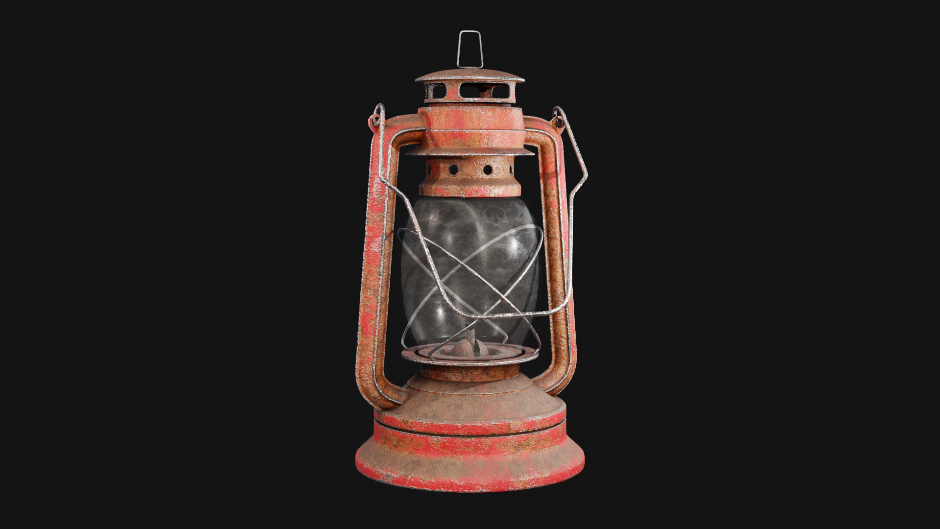 Kerosene Lamp Low-poly 3D model_11