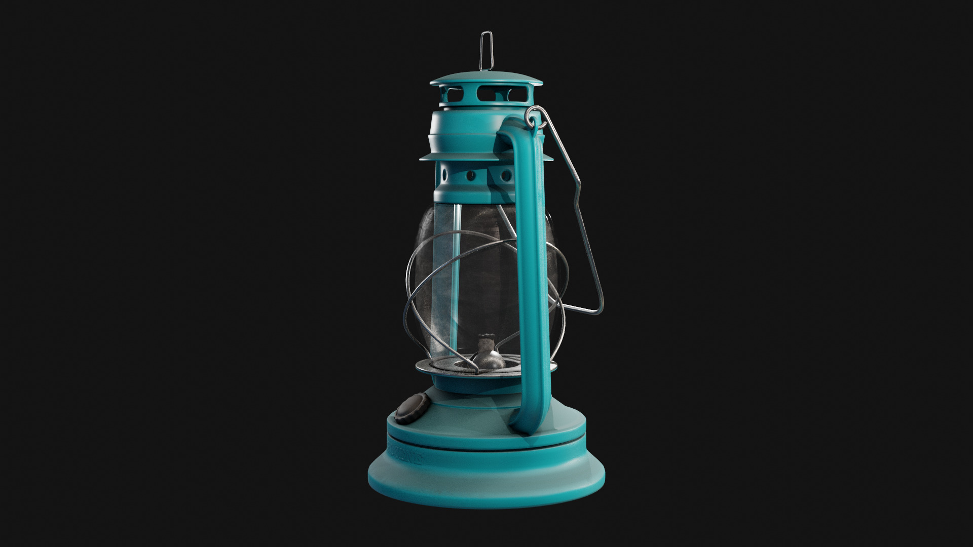 Kerosene Lamp Low-poly 3D model_15