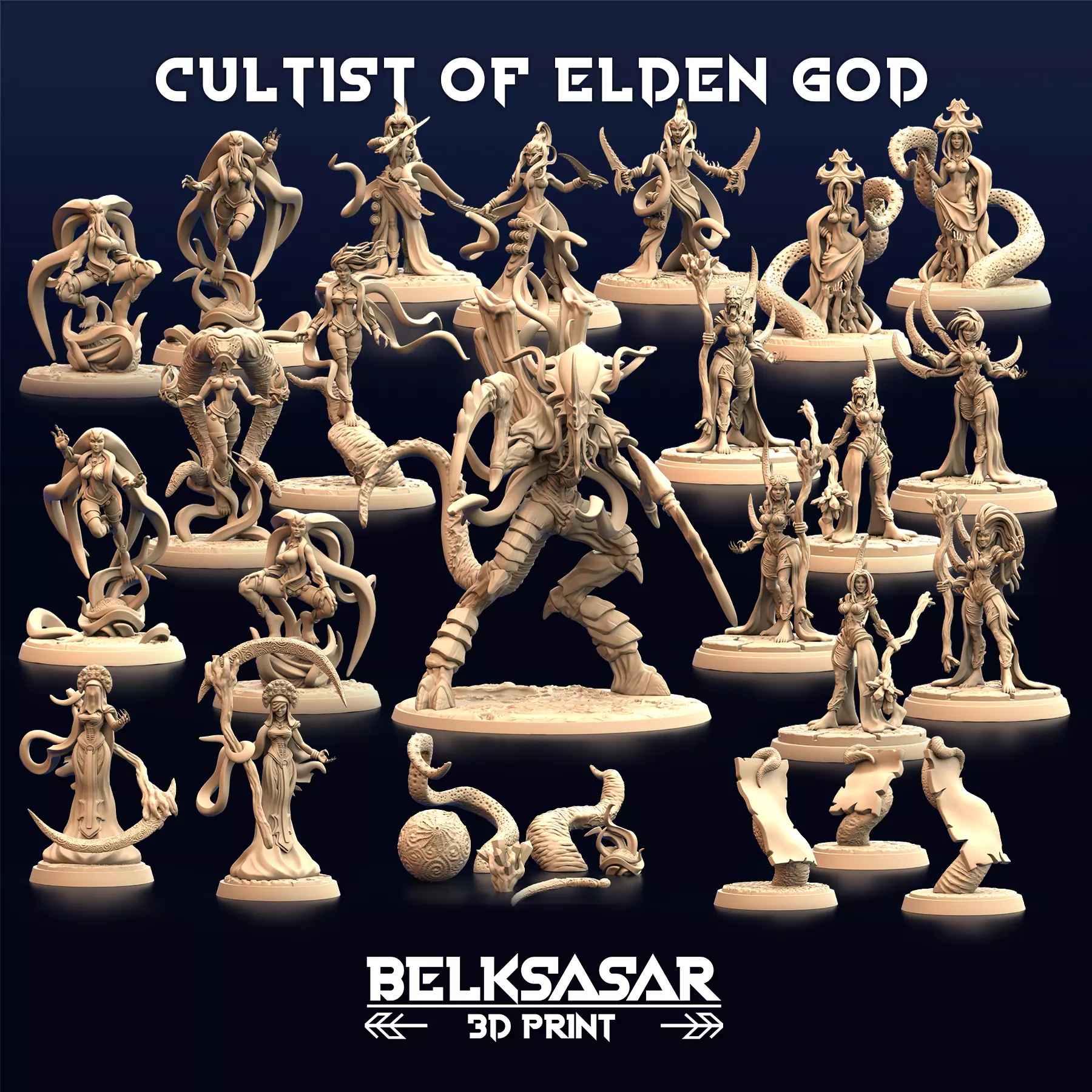 Cultist of elden god - Knight 3D print model