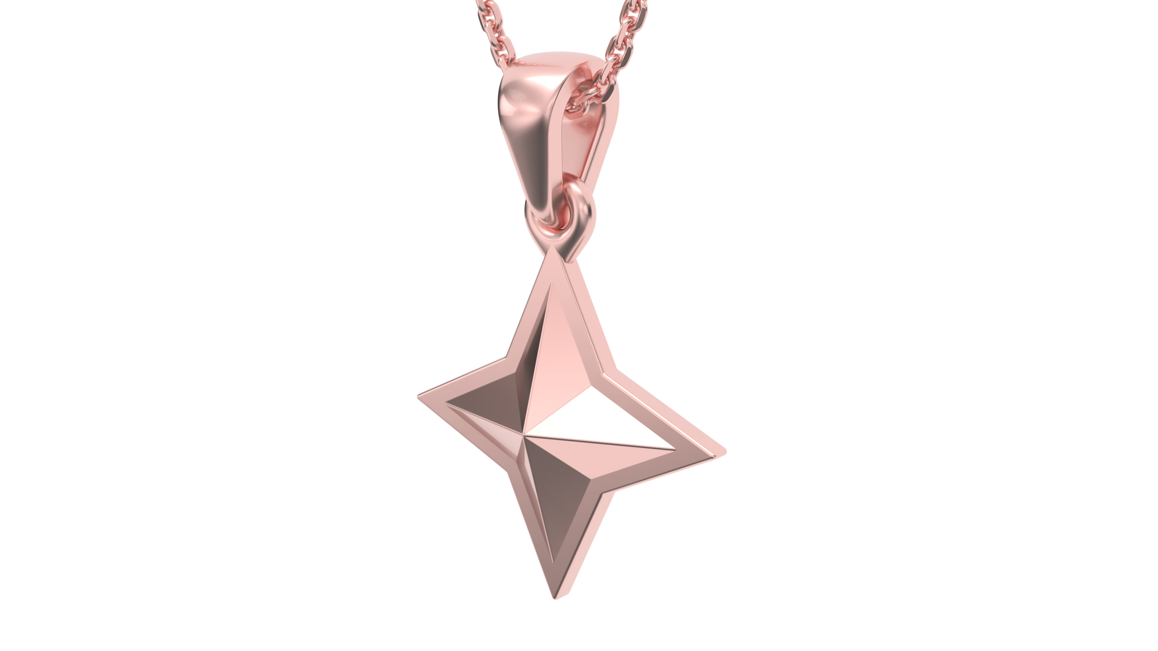Star pendant V6 3D print model_4