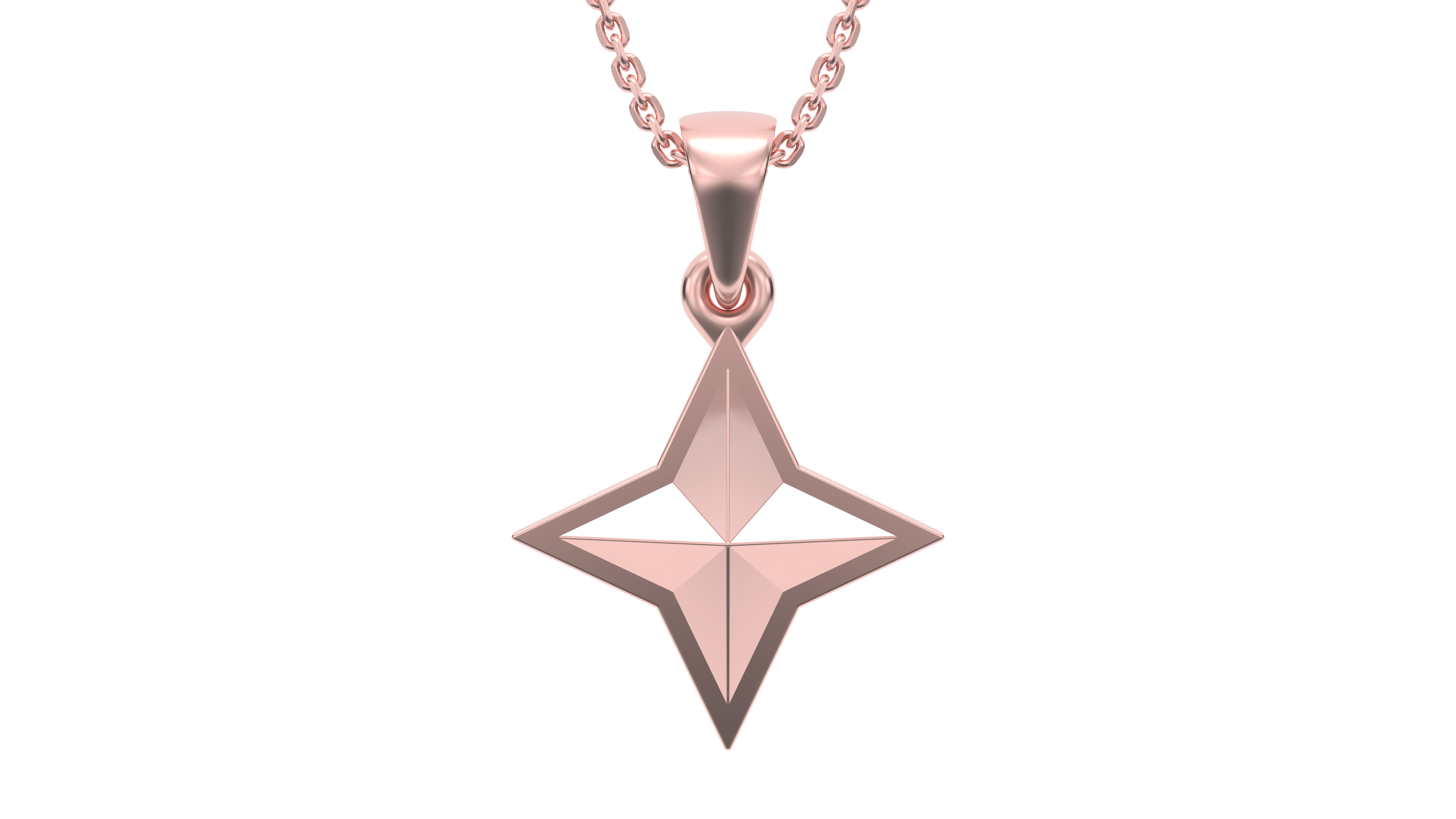 Star pendant V6 3D print model_3