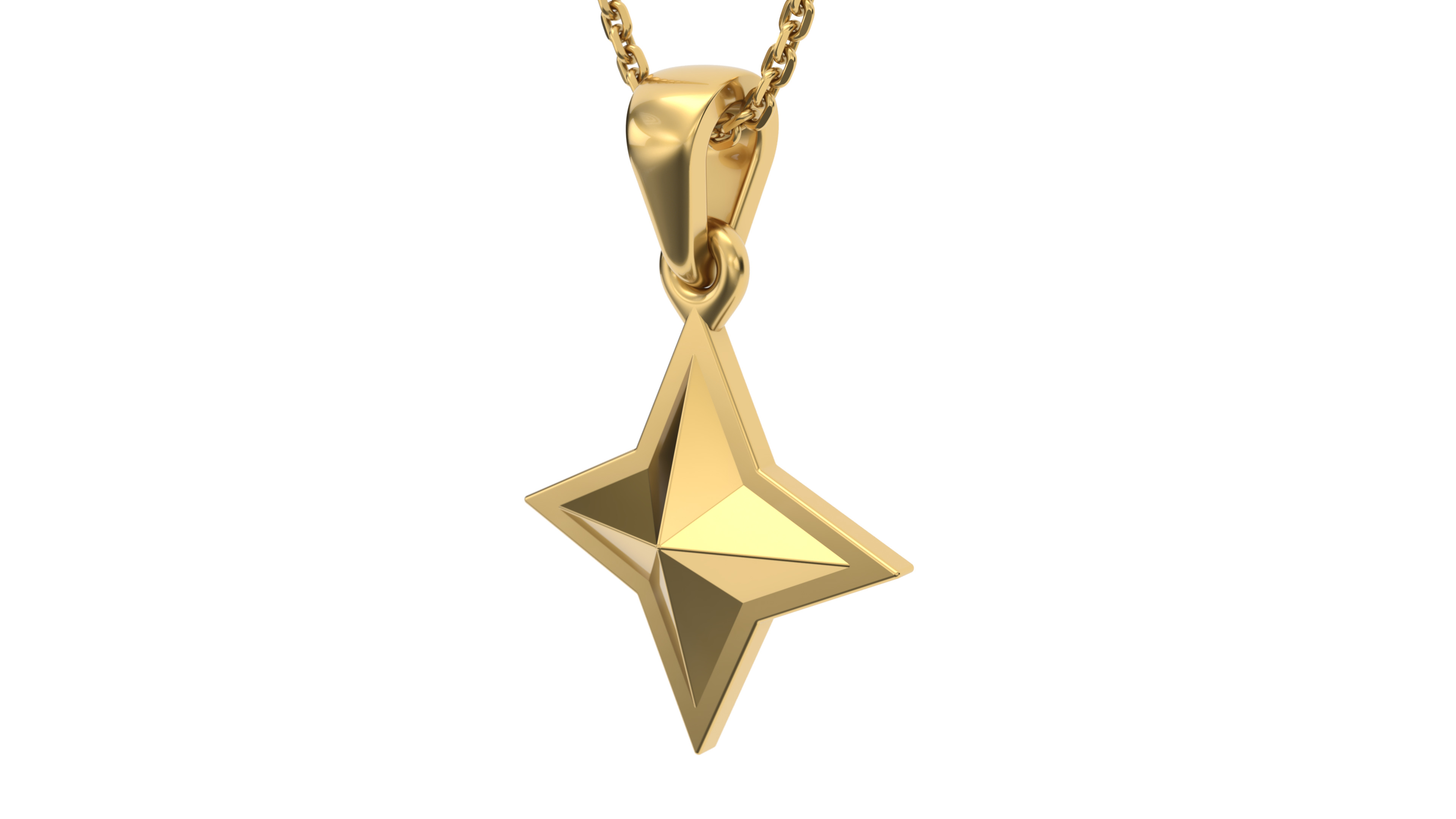 Star pendant V6 3D print model_2