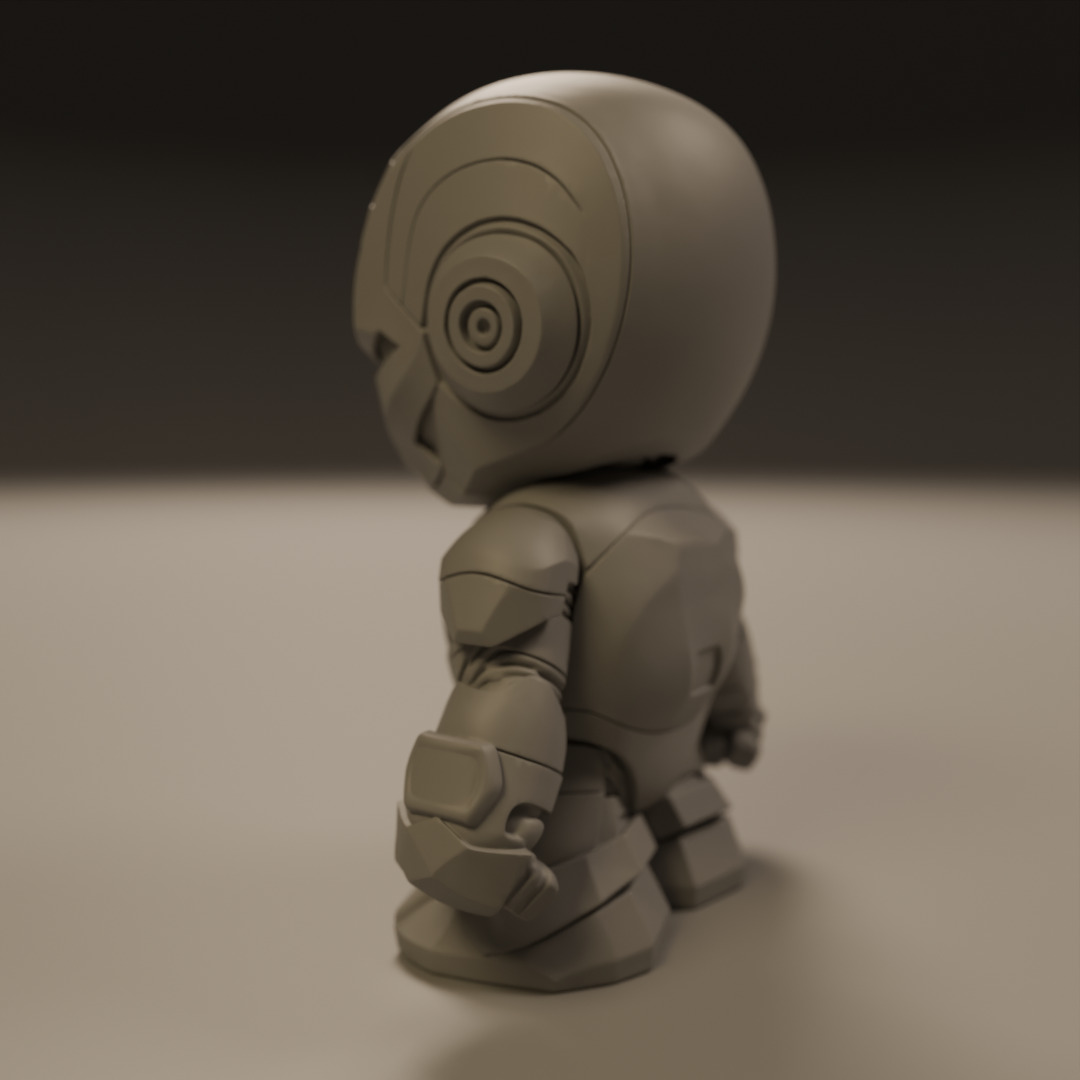 baby iron man 3D print model_16