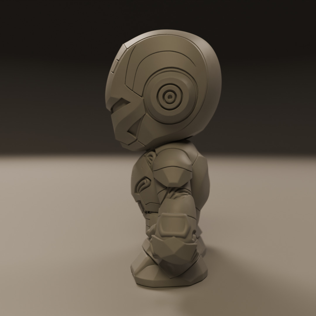 baby iron man 3D print model_11