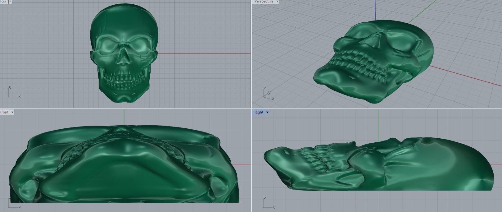 Skull 3 3D print model_5