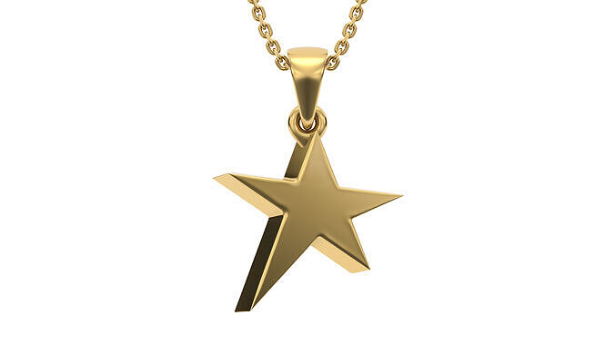 Star pendant V7 3D print model