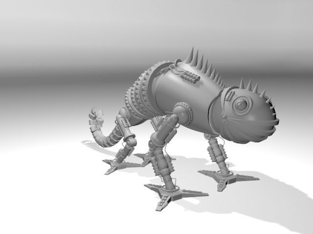 Robotic chameleon 3D model_1