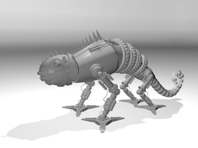 Robotic chameleon 3D model