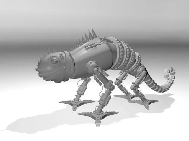Robotic chameleon 3D model_0