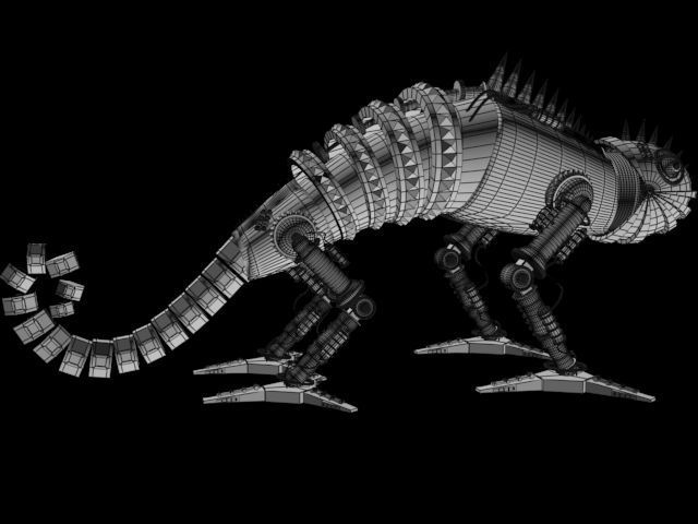 Robotic chameleon 3D model_2