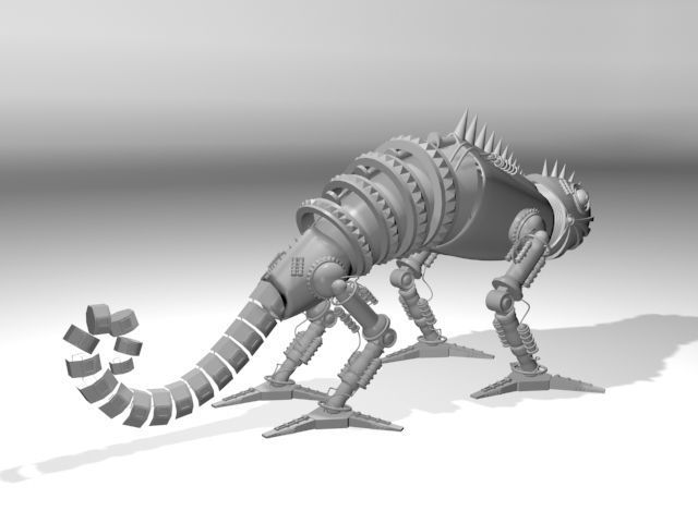 Robotic chameleon 3D model_3