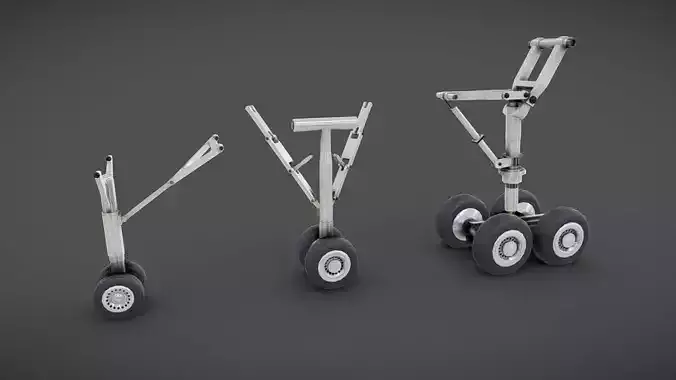 Landing Gears Low-poly 3D model