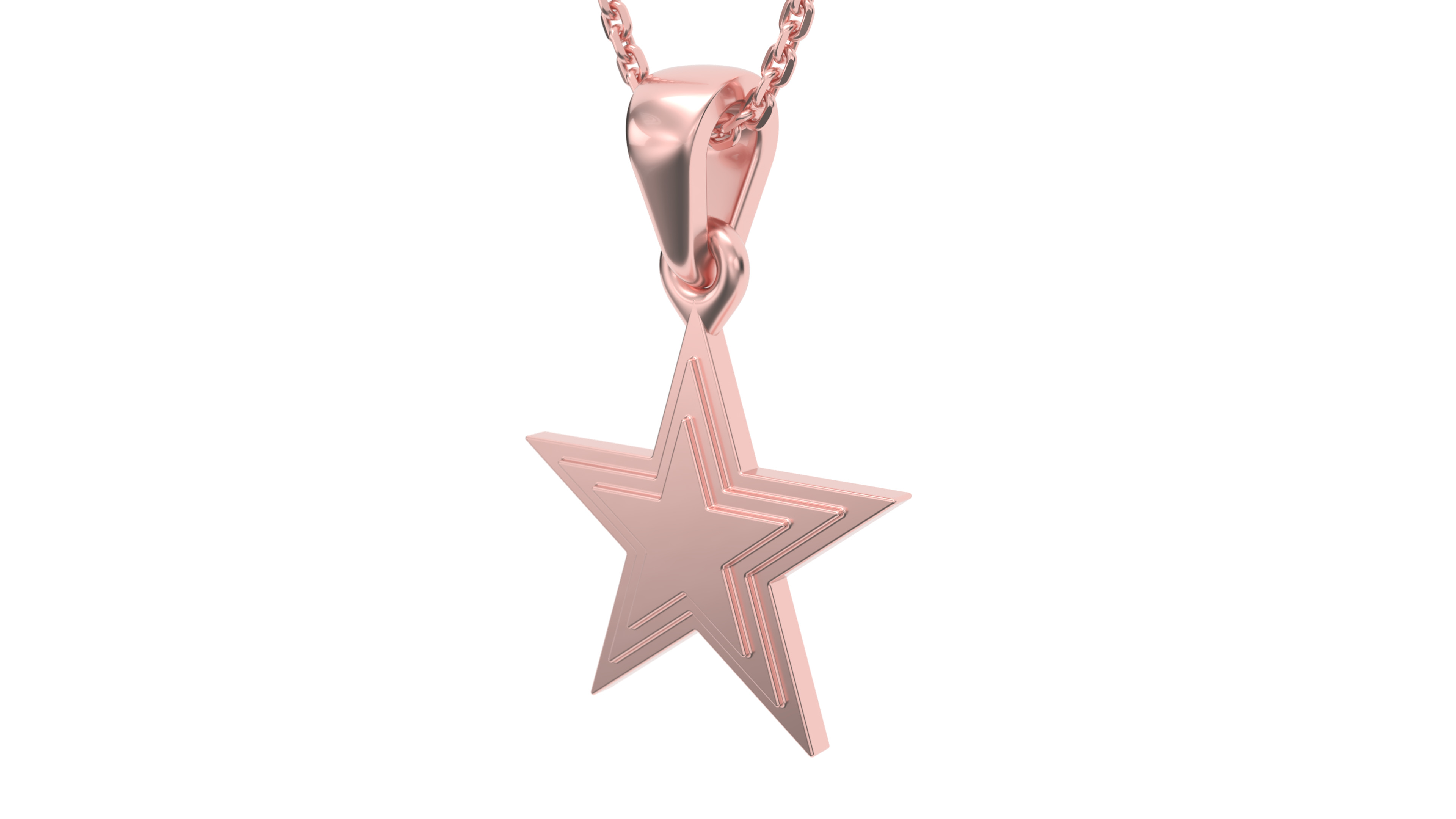 Star pendant V8 3D print model_6