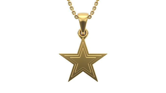 Star pendant V8 3D print model