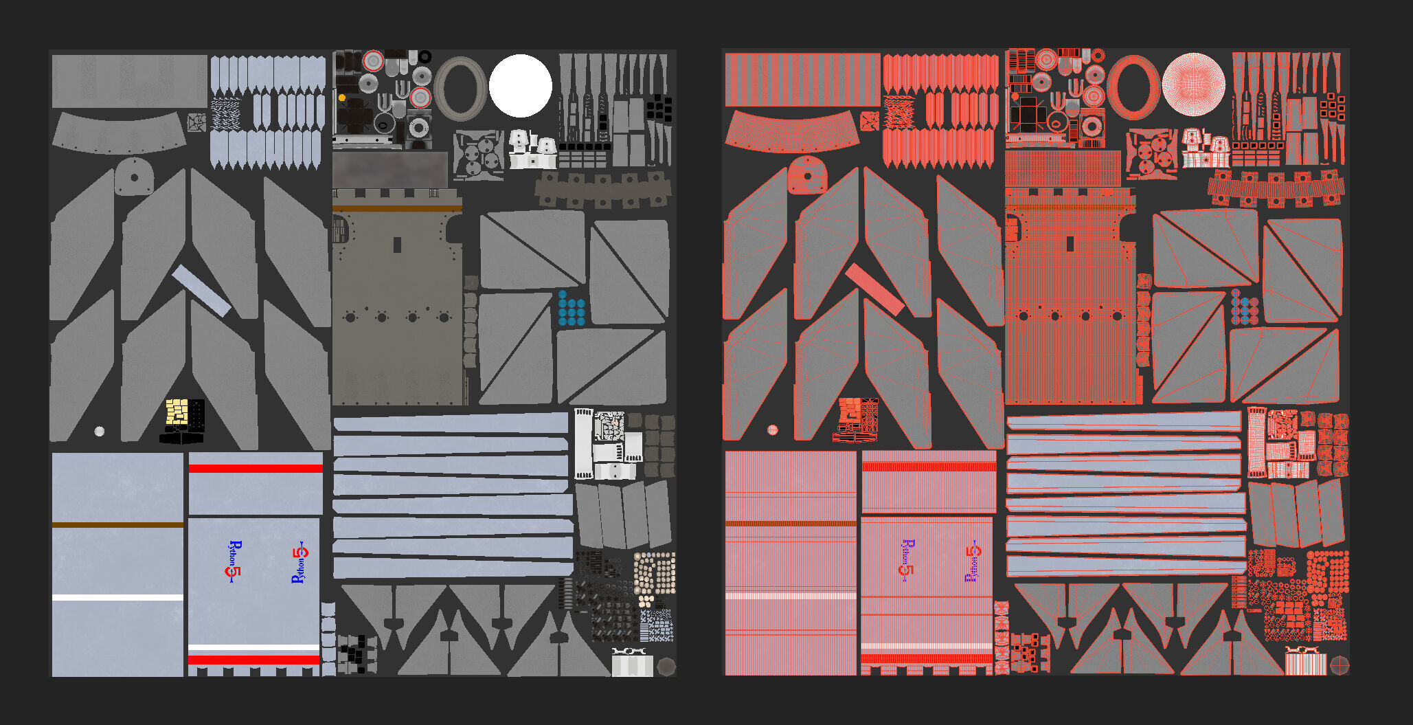 PYTHON-5 Misslie 3D model_19