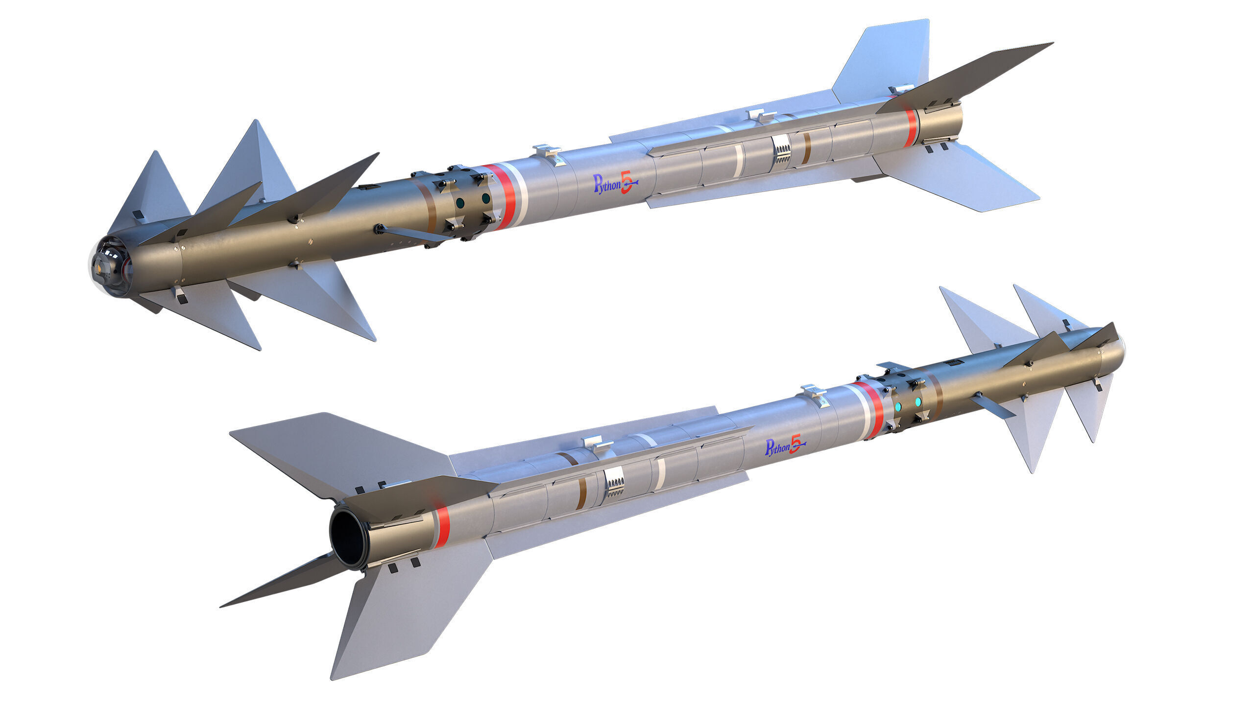 PYTHON-5 Misslie 3D model_1