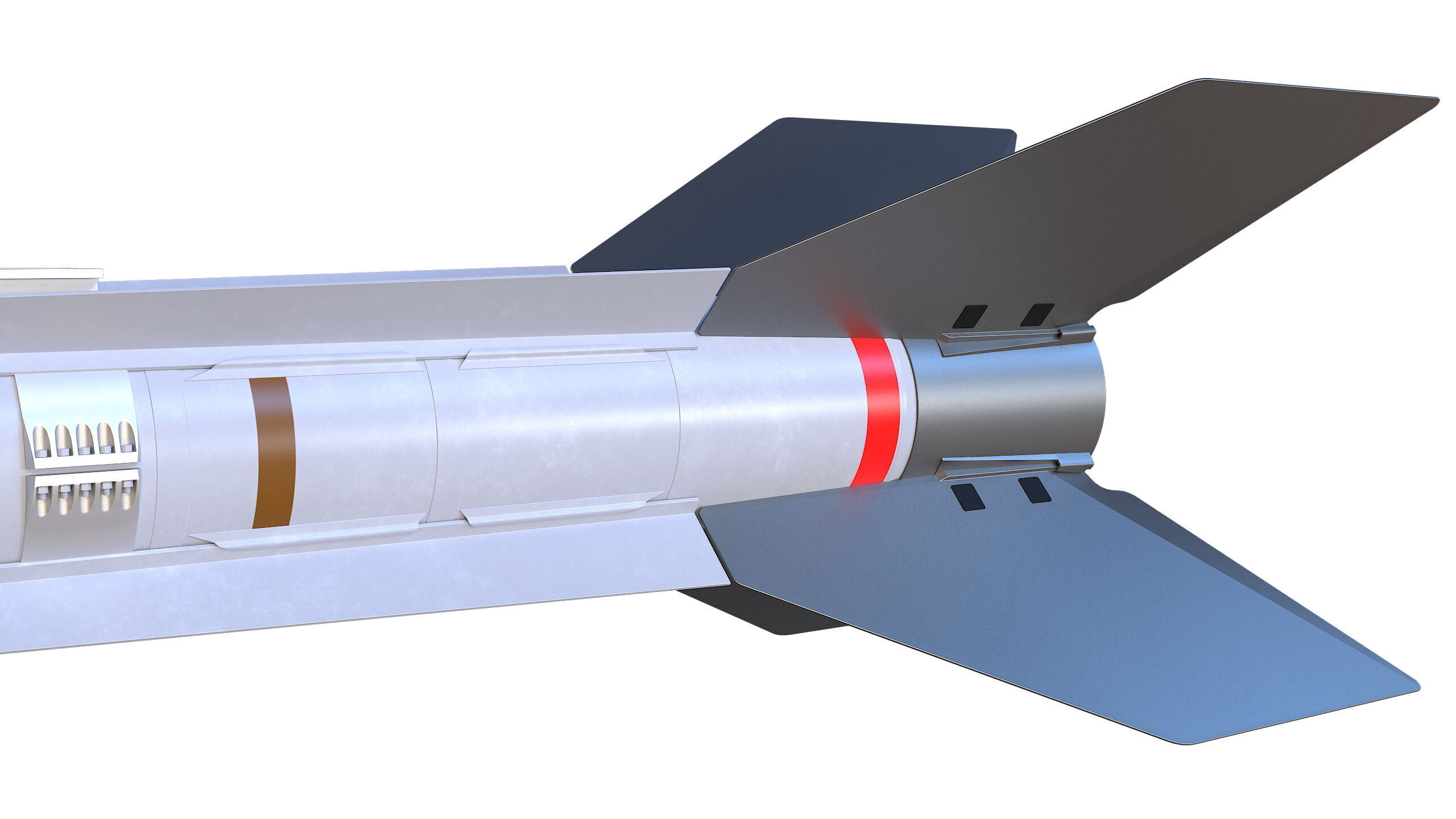 PYTHON-5 Misslie 3D model_9