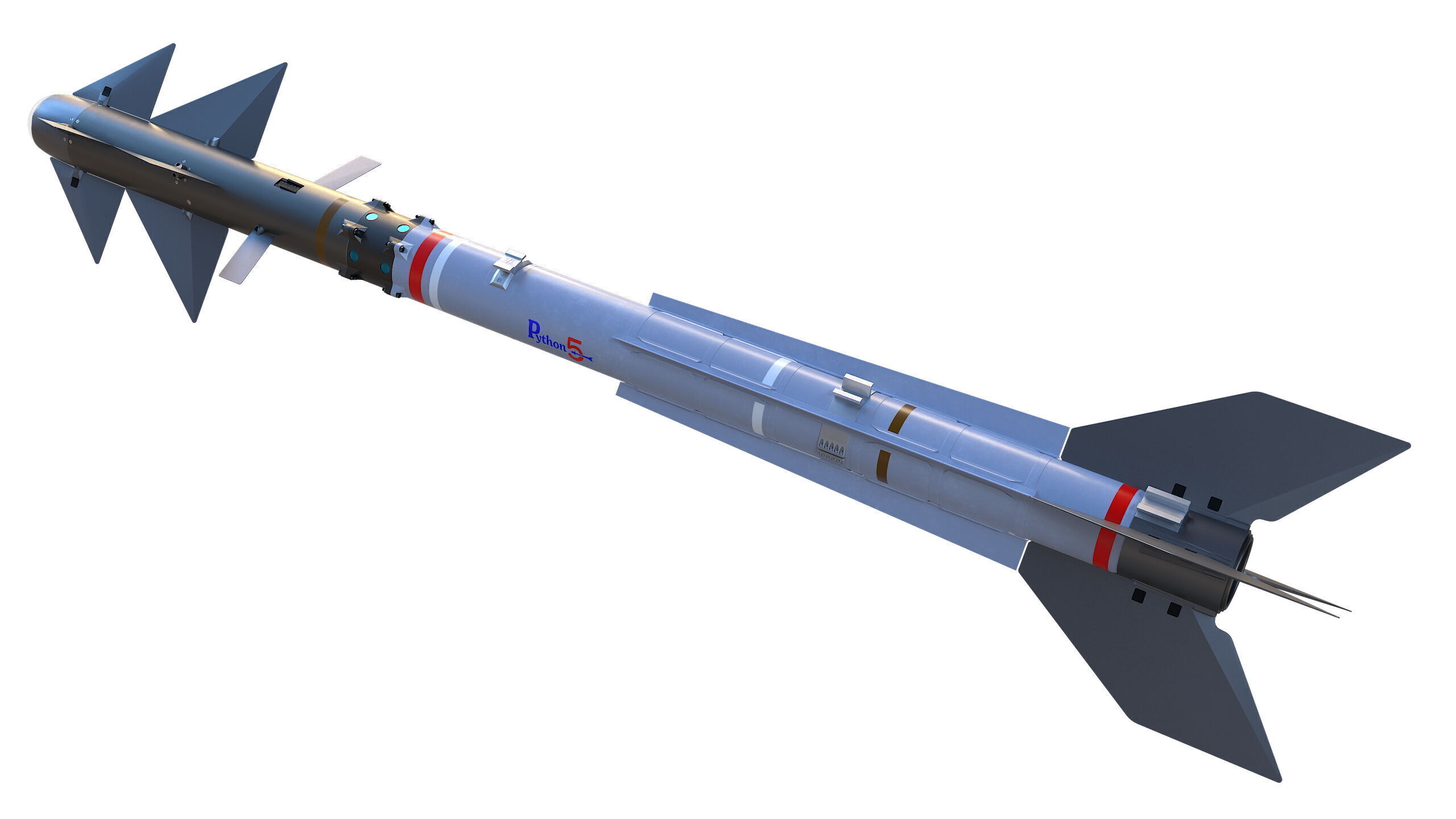 PYTHON-5 Misslie 3D model_11