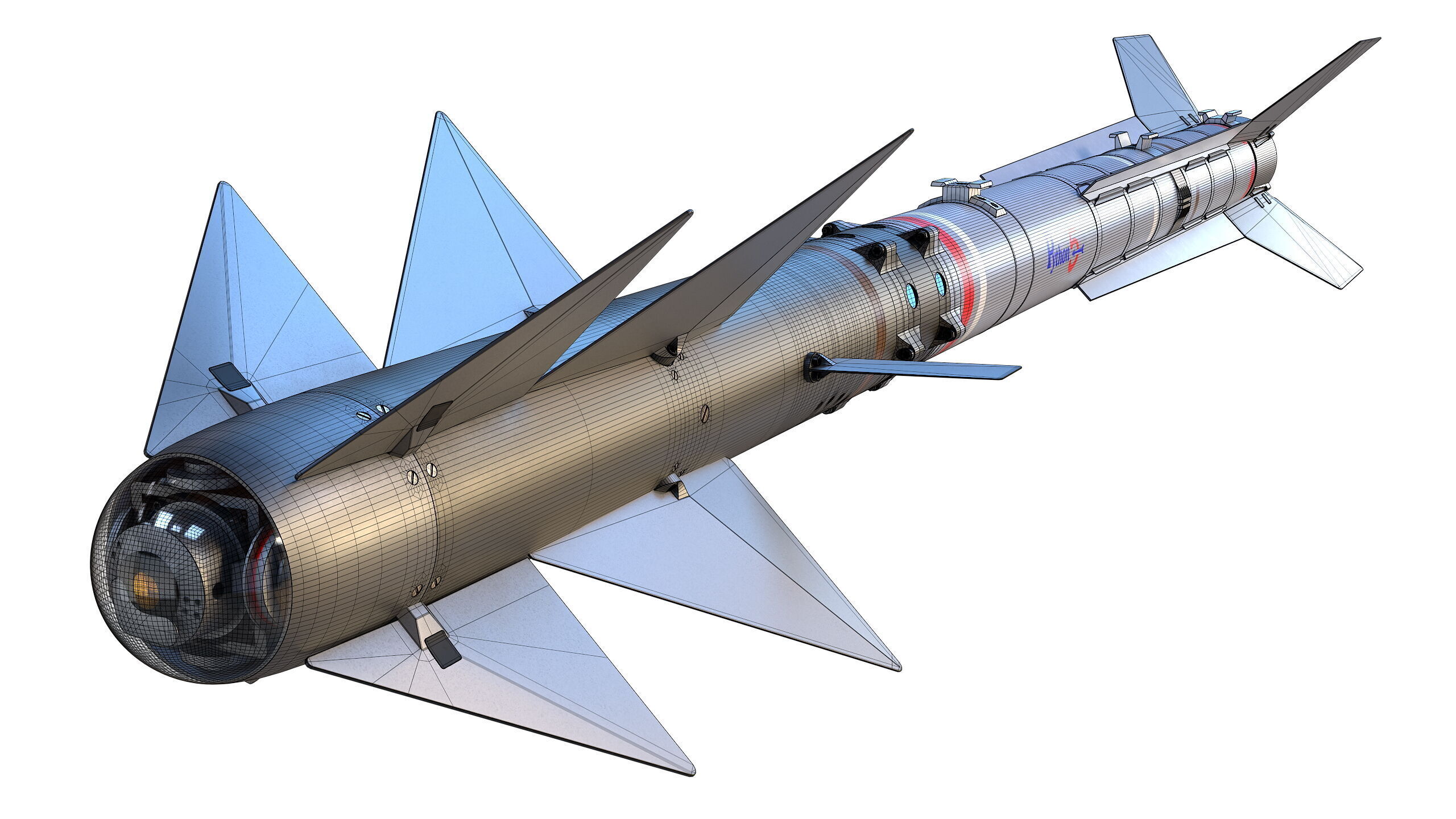 PYTHON-5 Misslie 3D model_15