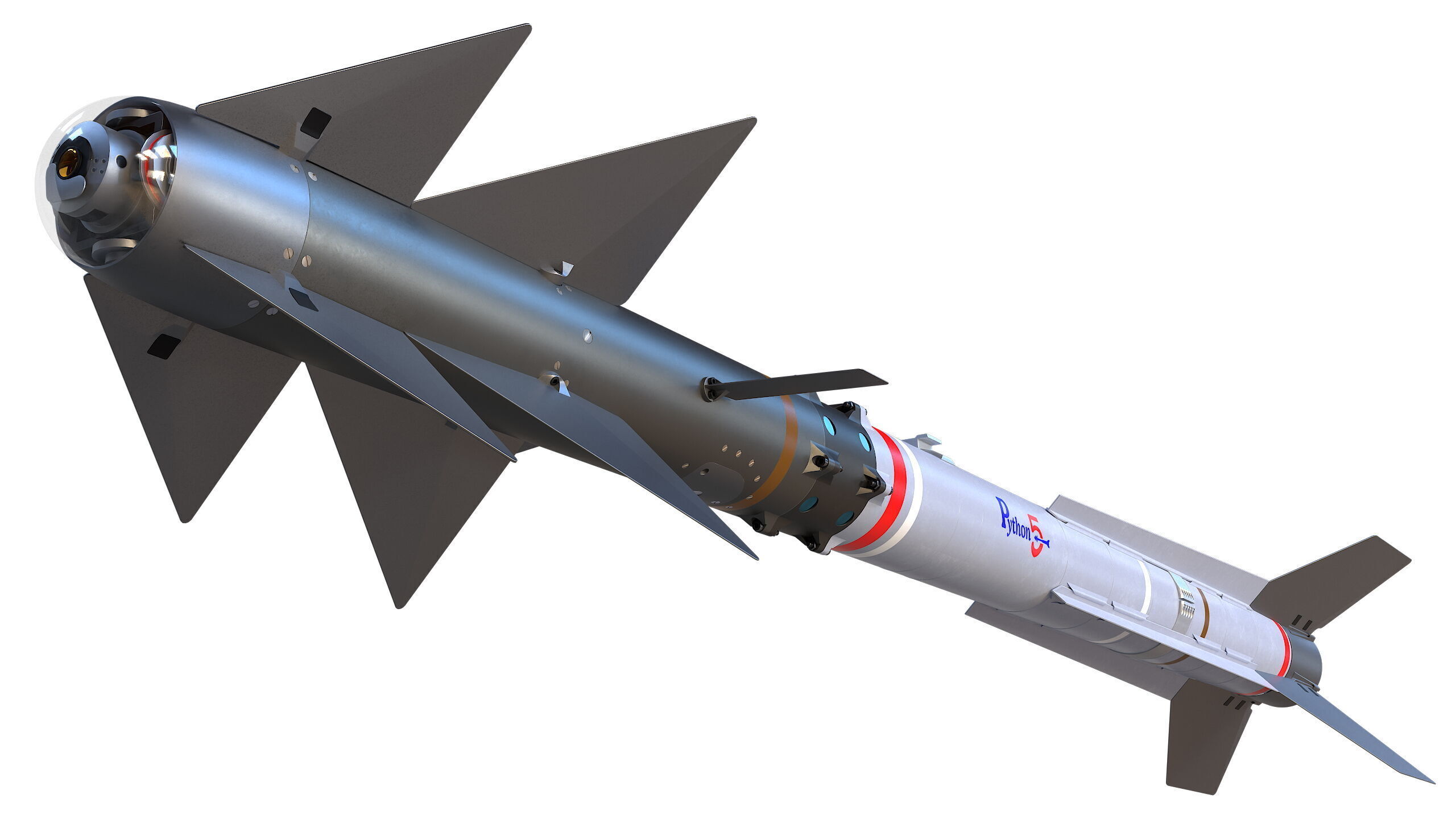 PYTHON-5 Misslie 3D model_6