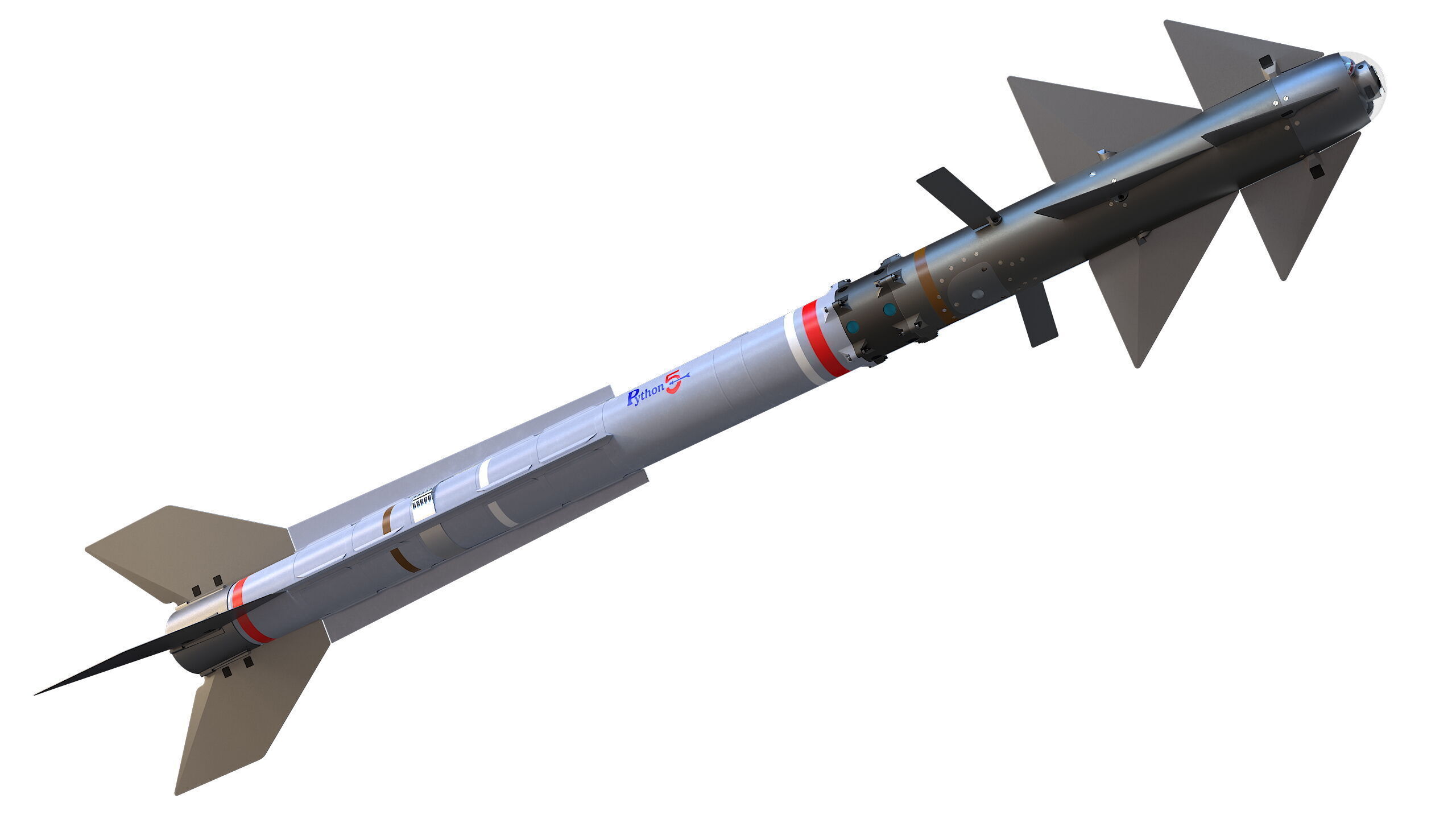 PYTHON-5 Misslie 3D model_12