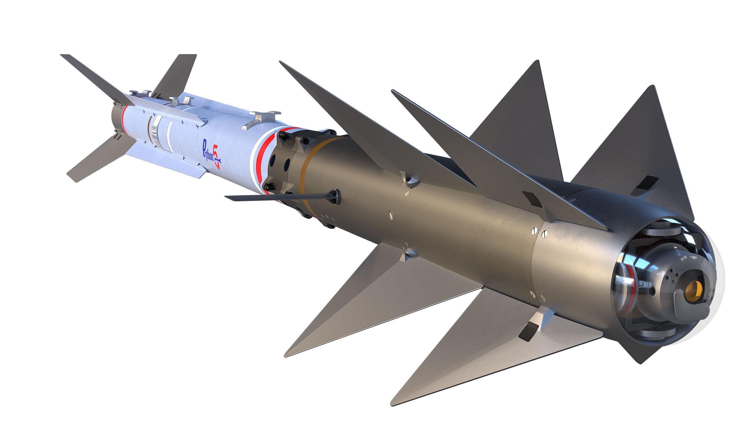 PYTHON-5 Misslie 3D model_4