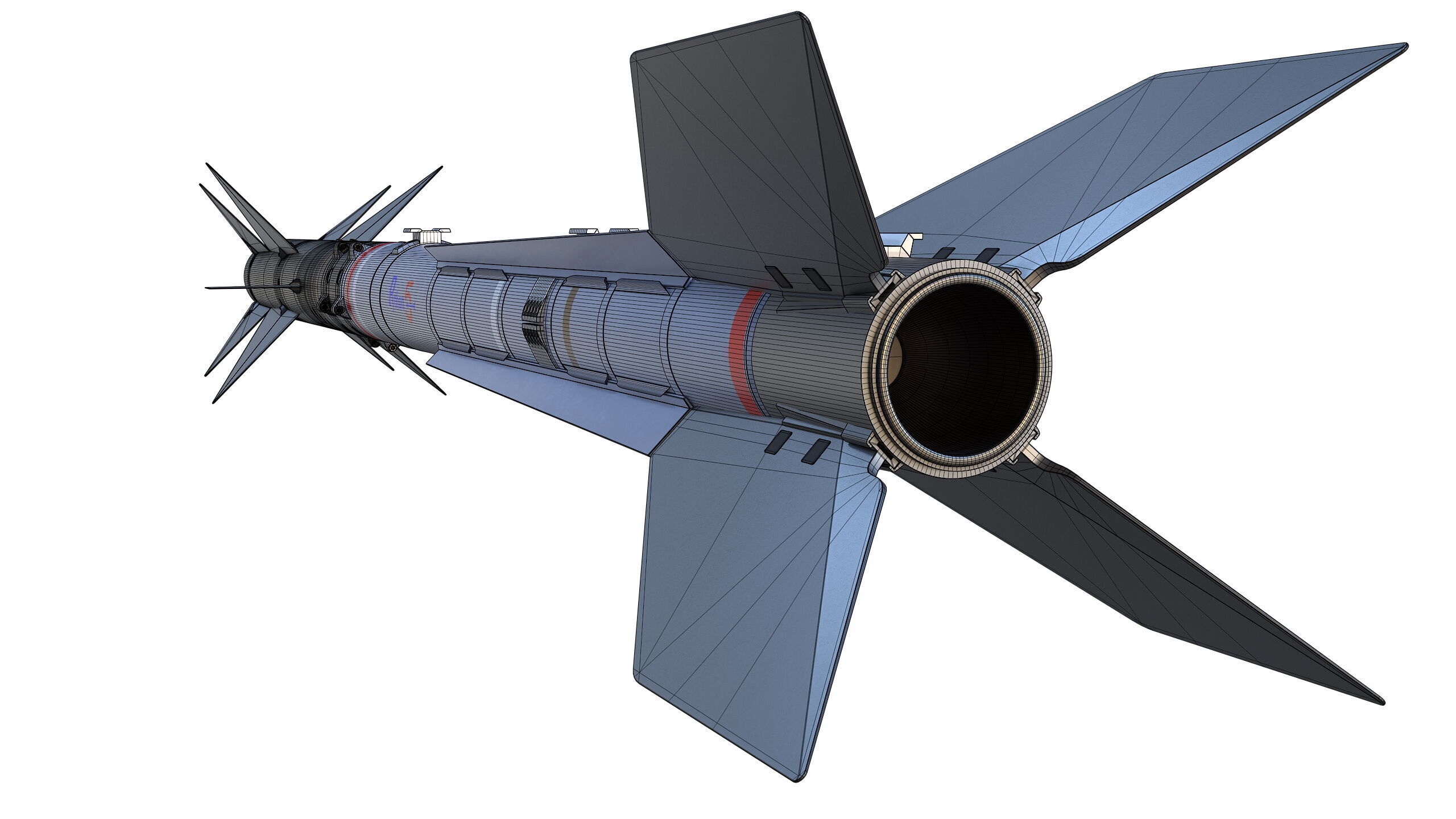 PYTHON-5 Misslie 3D model_16