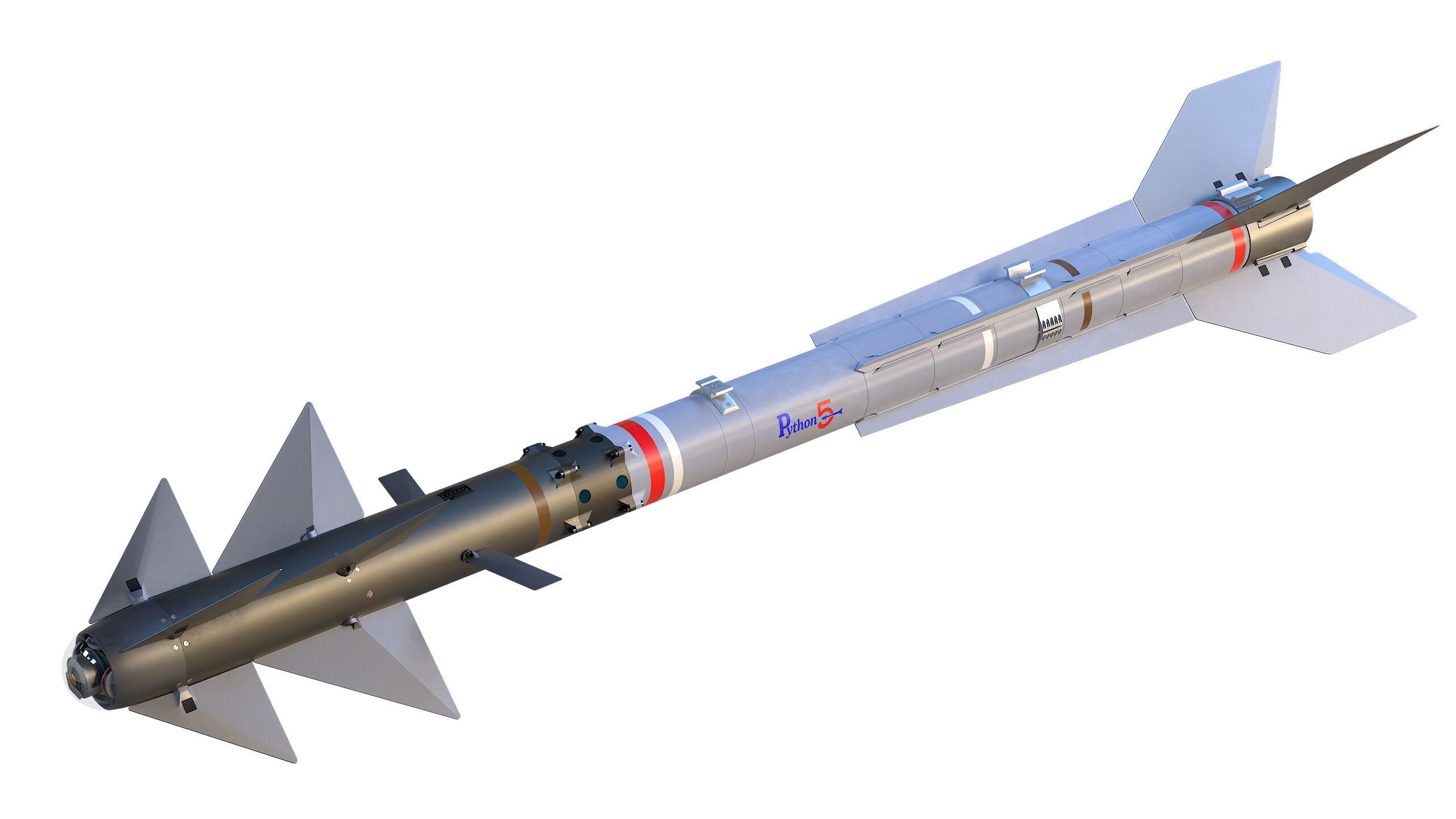 PYTHON-5 Misslie 3D model_2