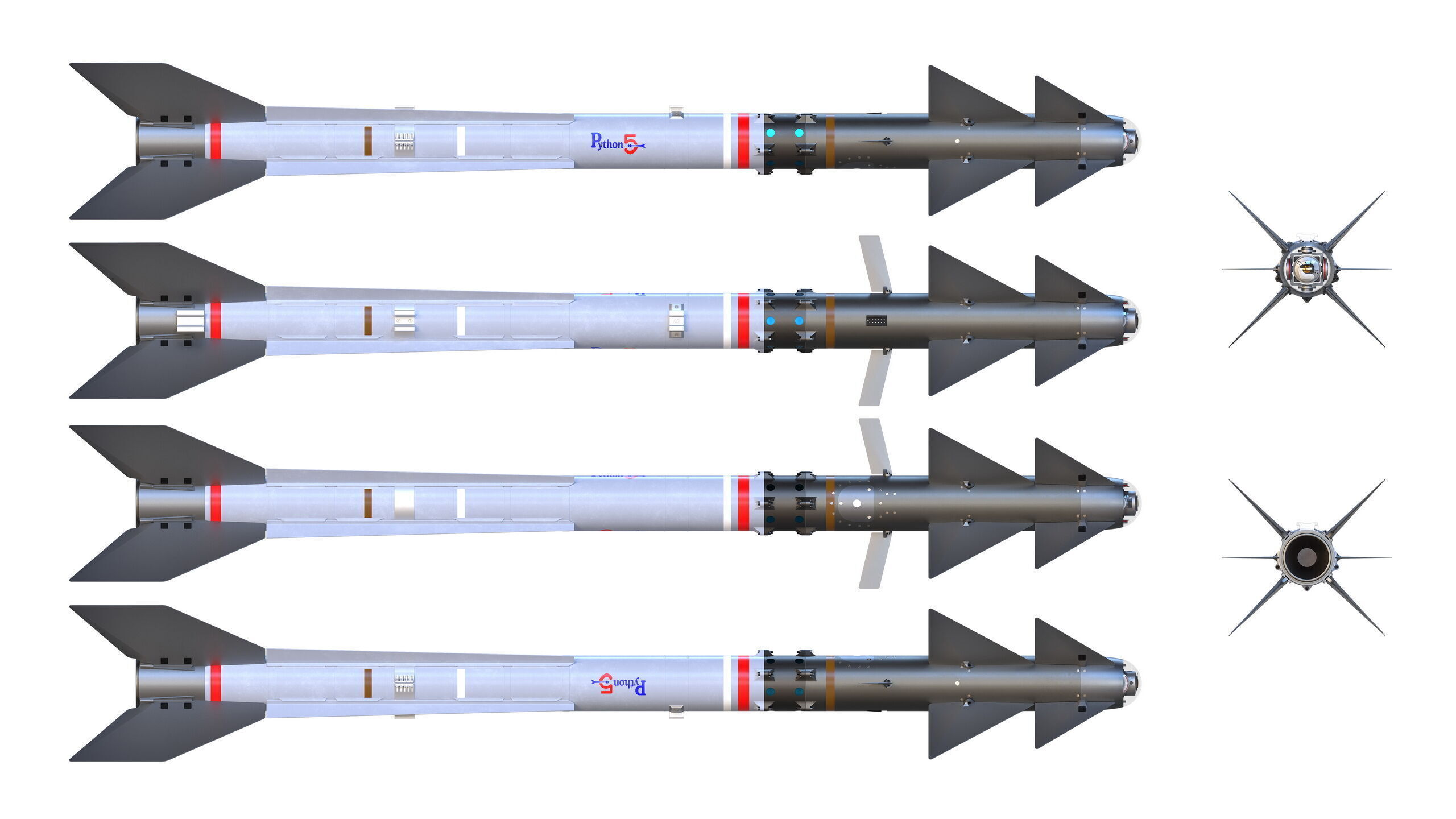 PYTHON-5 Misslie 3D model_14