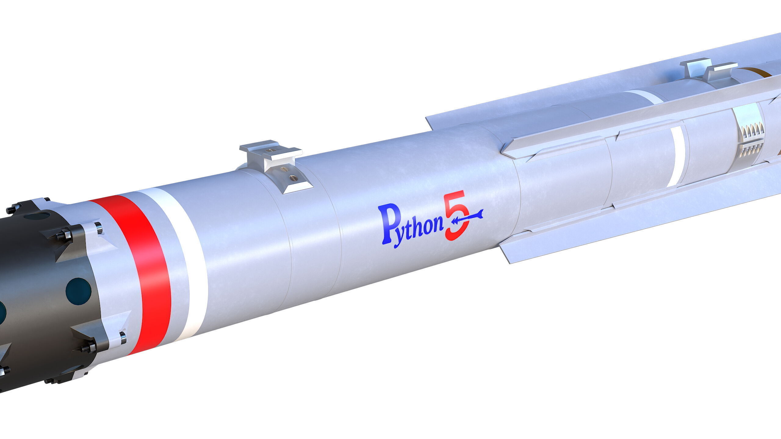 PYTHON-5 Misslie 3D model_8