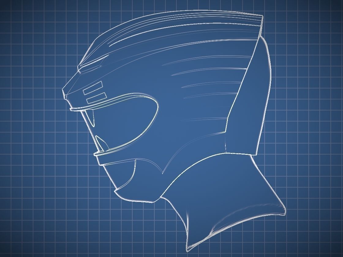 Gao Red Helmet  3D print model_4