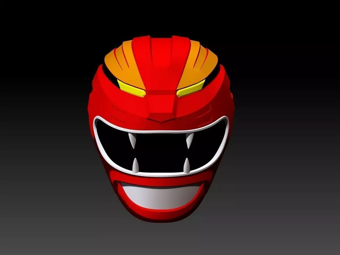 Gao Red Helmet  3D print model_0