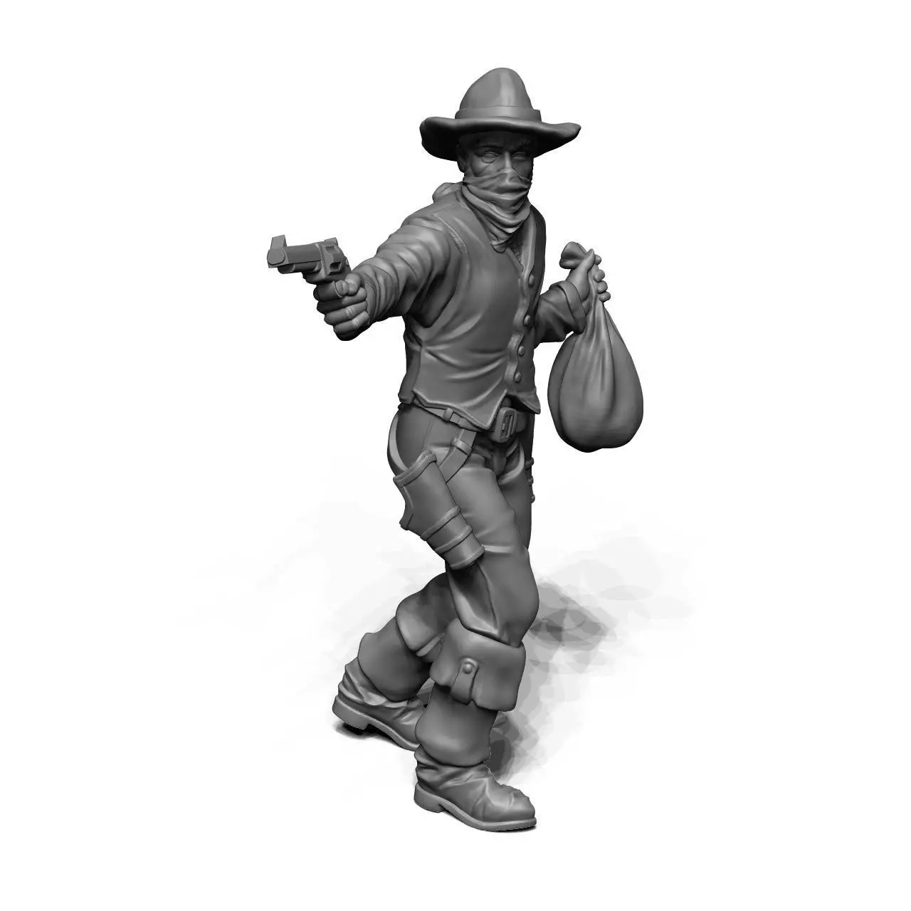 Nate Winston - Outlaw Pistolero 3D print model_0