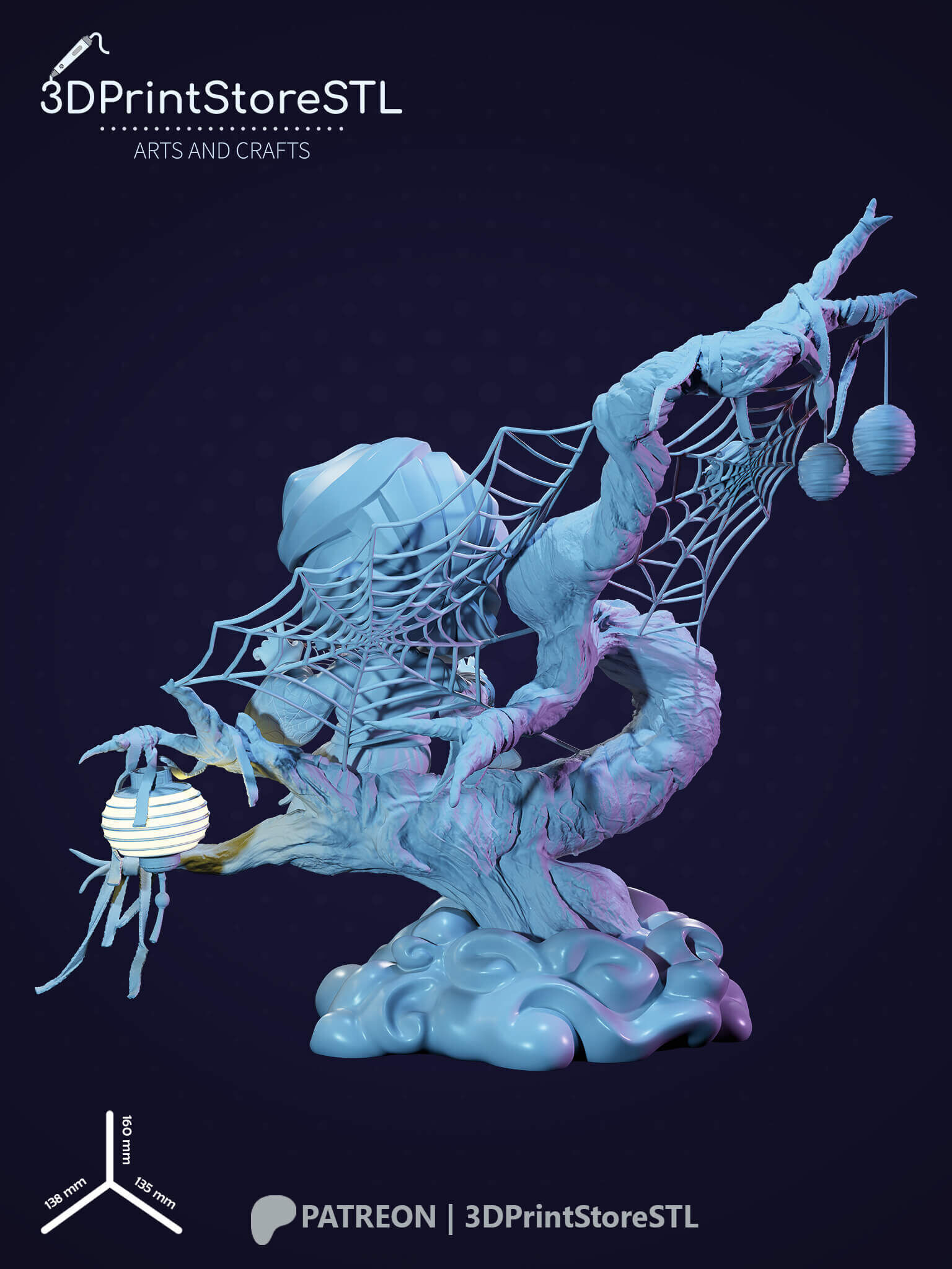 Rui Chibi From Demon Slayer - Anime Fan - STL File 3D print model_7