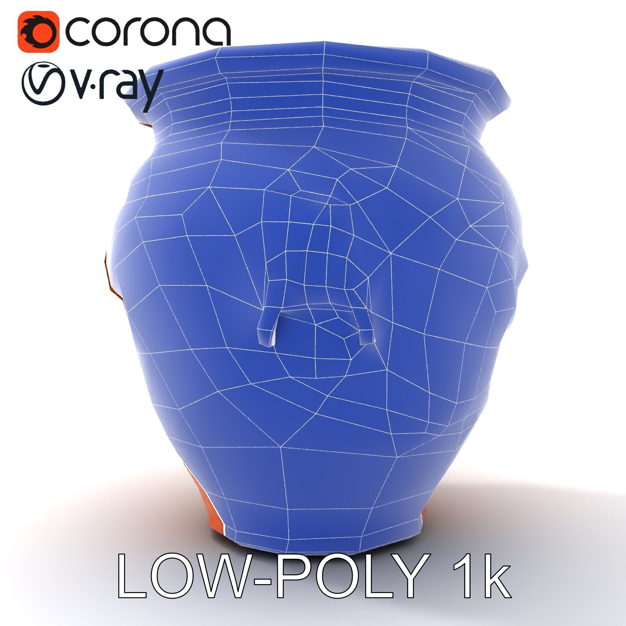 Decorative Ornamental Vase Model Pack for Architectural Visua... Low-poly 3D model_16