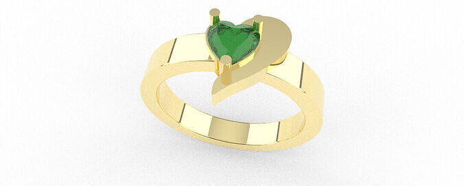 Anillo corazon  3D print model