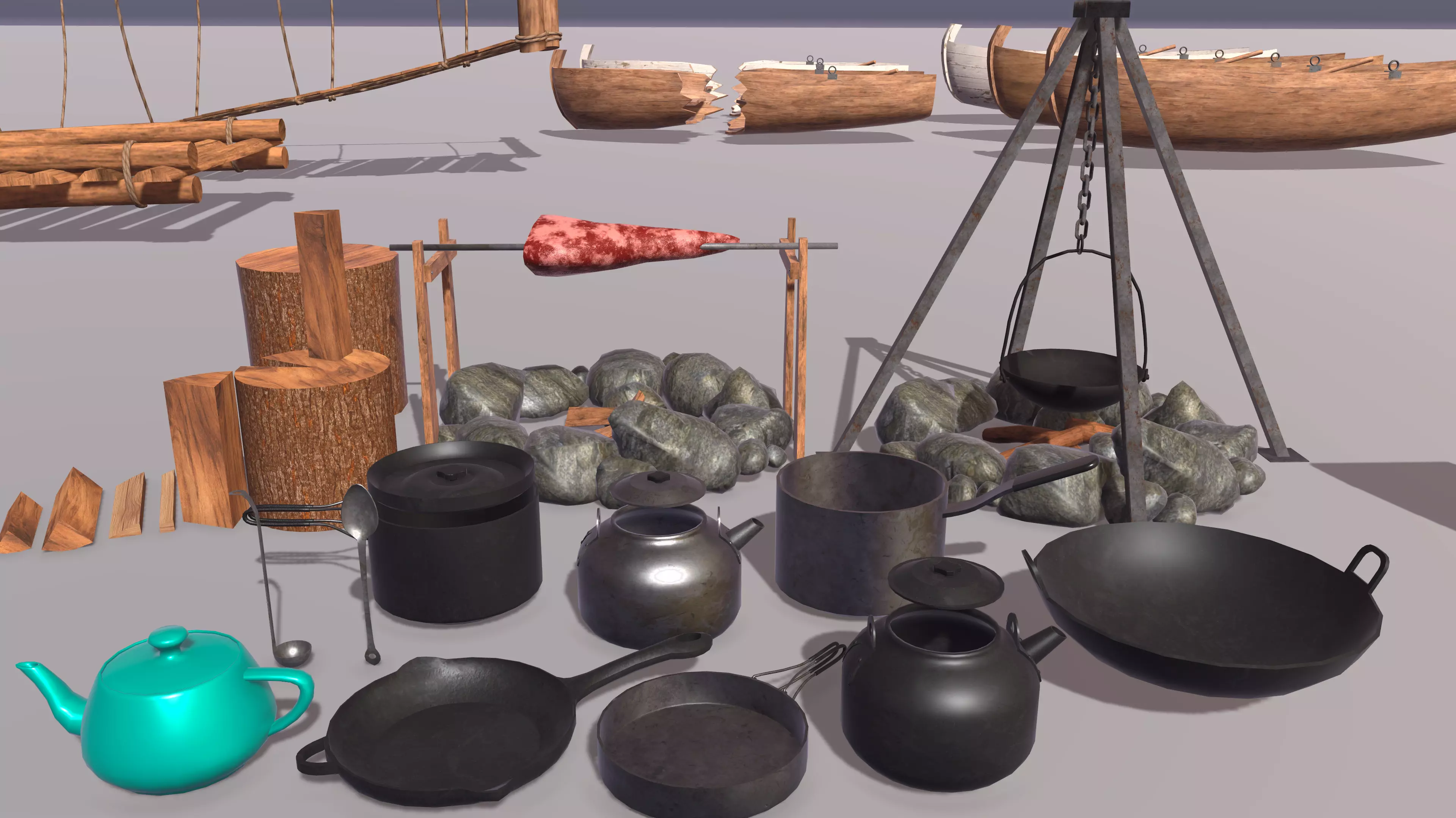 Adventure Mega Pack - 200 Low-poly 3D model_30