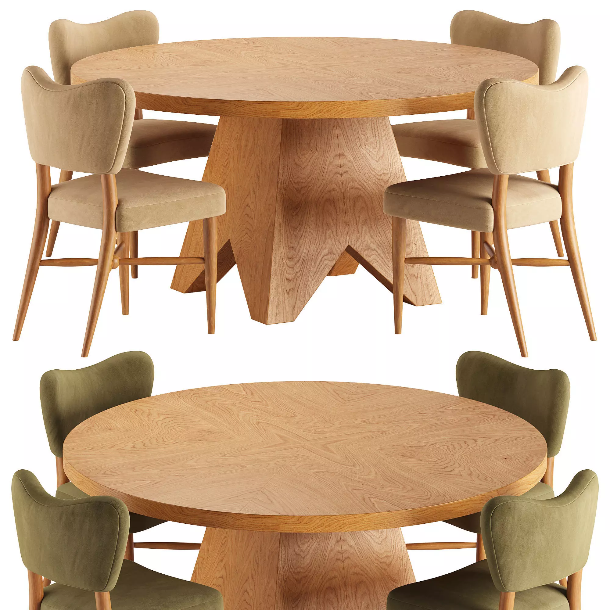 Pierce Ward Dining Set 3D model