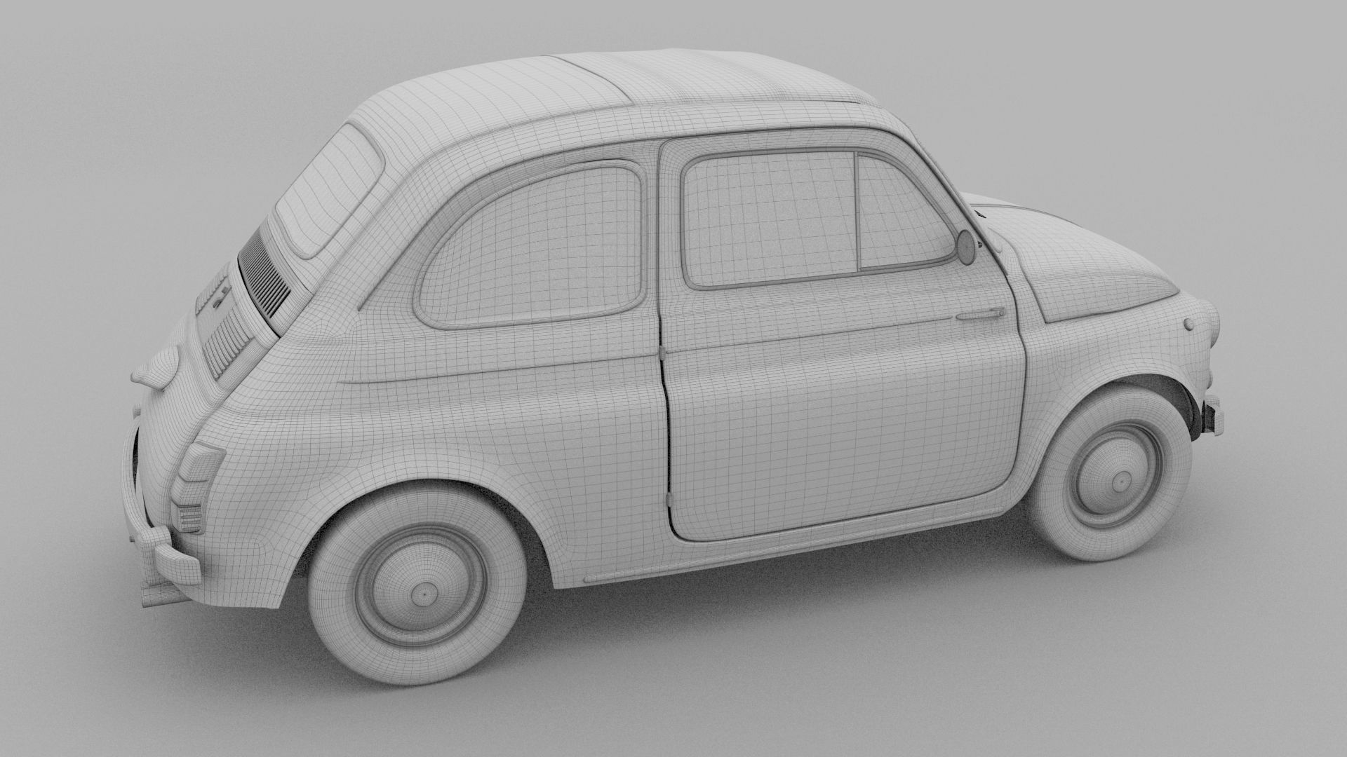 Weathered Fiat 500 Nuova rev 3D model_12