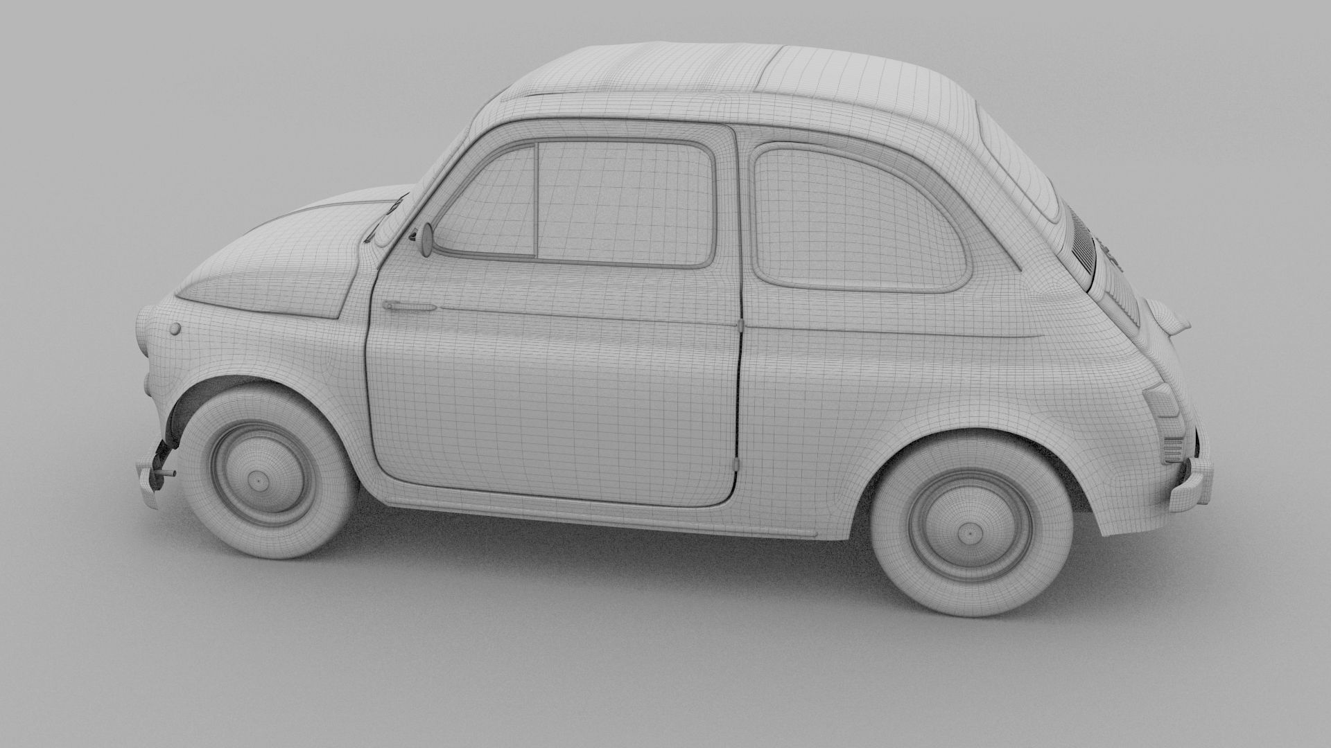 Weathered Fiat 500 Nuova rev 3D model_19