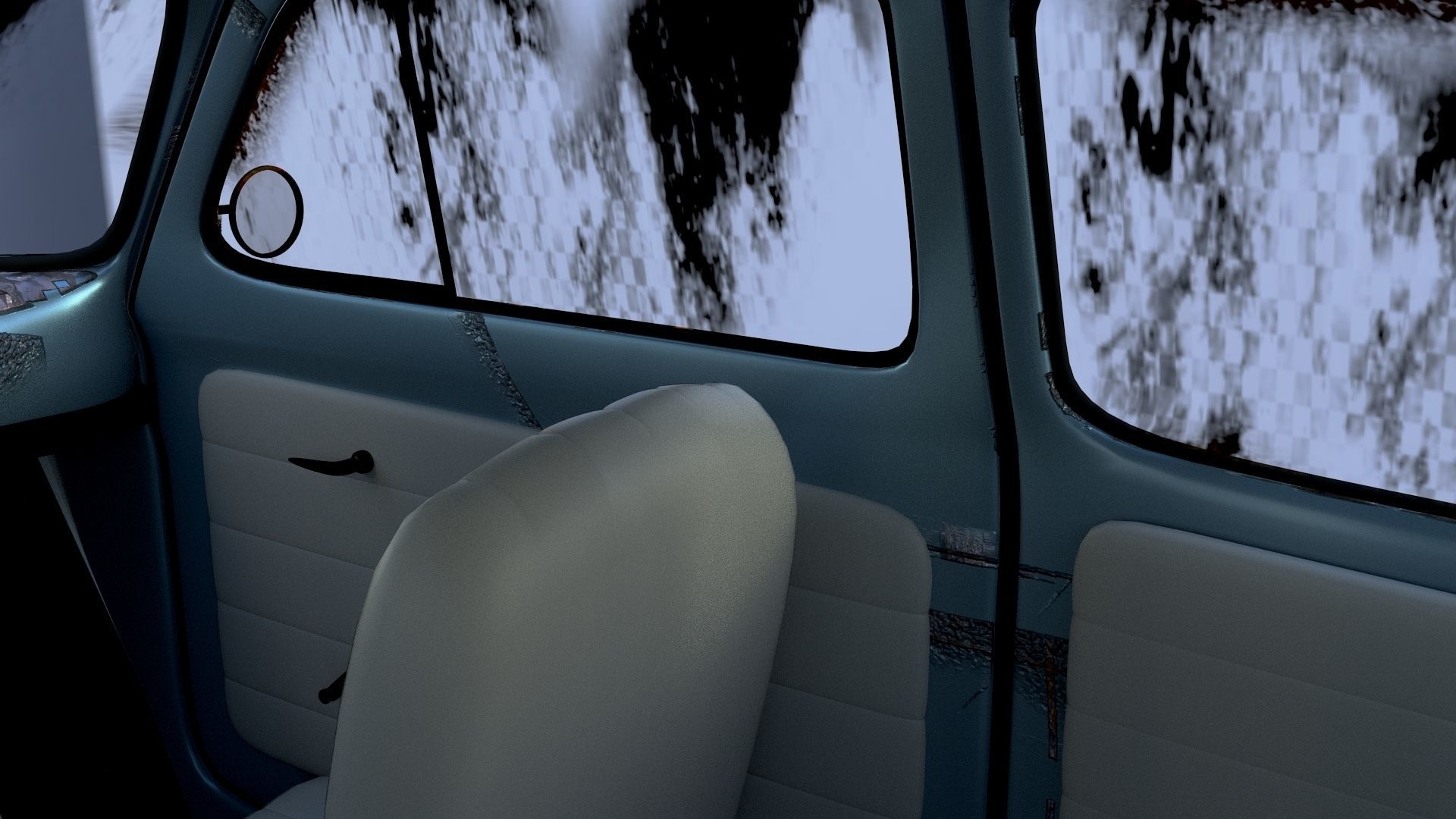 Weathered Fiat 500 Nuova rev 3D model_17