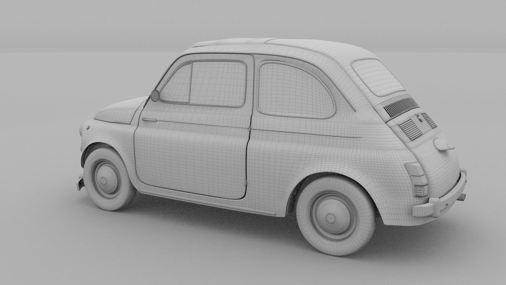 Weathered Fiat 500 Nuova rev 3D model_25