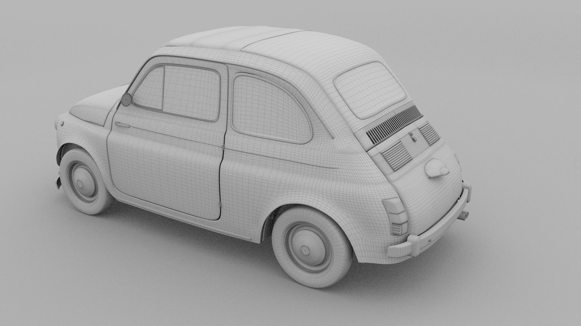 Weathered Fiat 500 Nuova rev 3D model_22