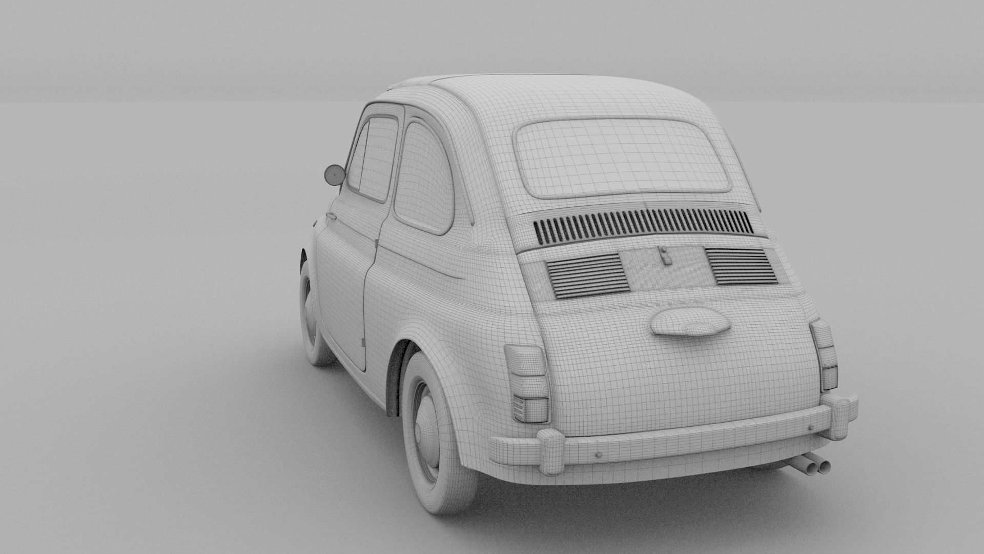 Weathered Fiat 500 Nuova rev 3D model_34