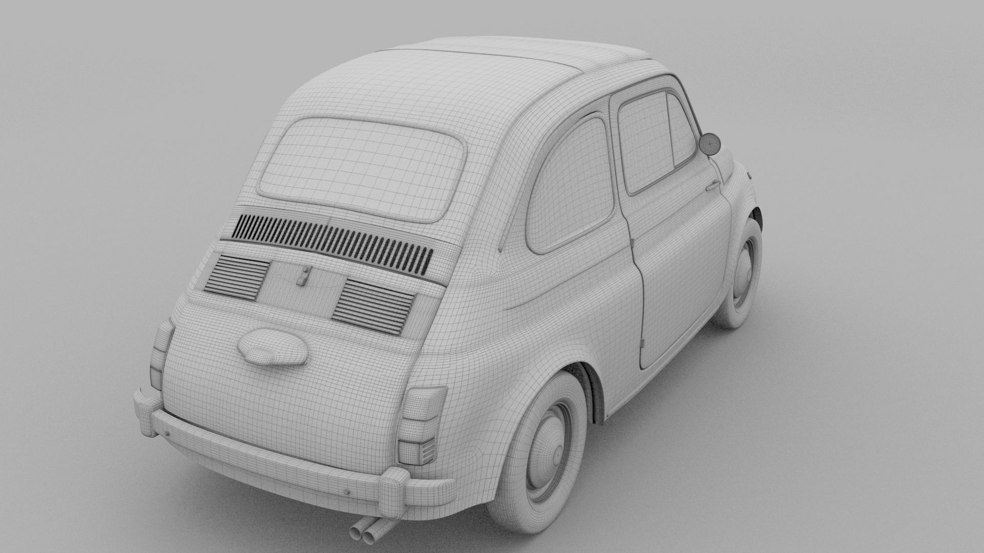 Weathered Fiat 500 Nuova rev 3D model_21